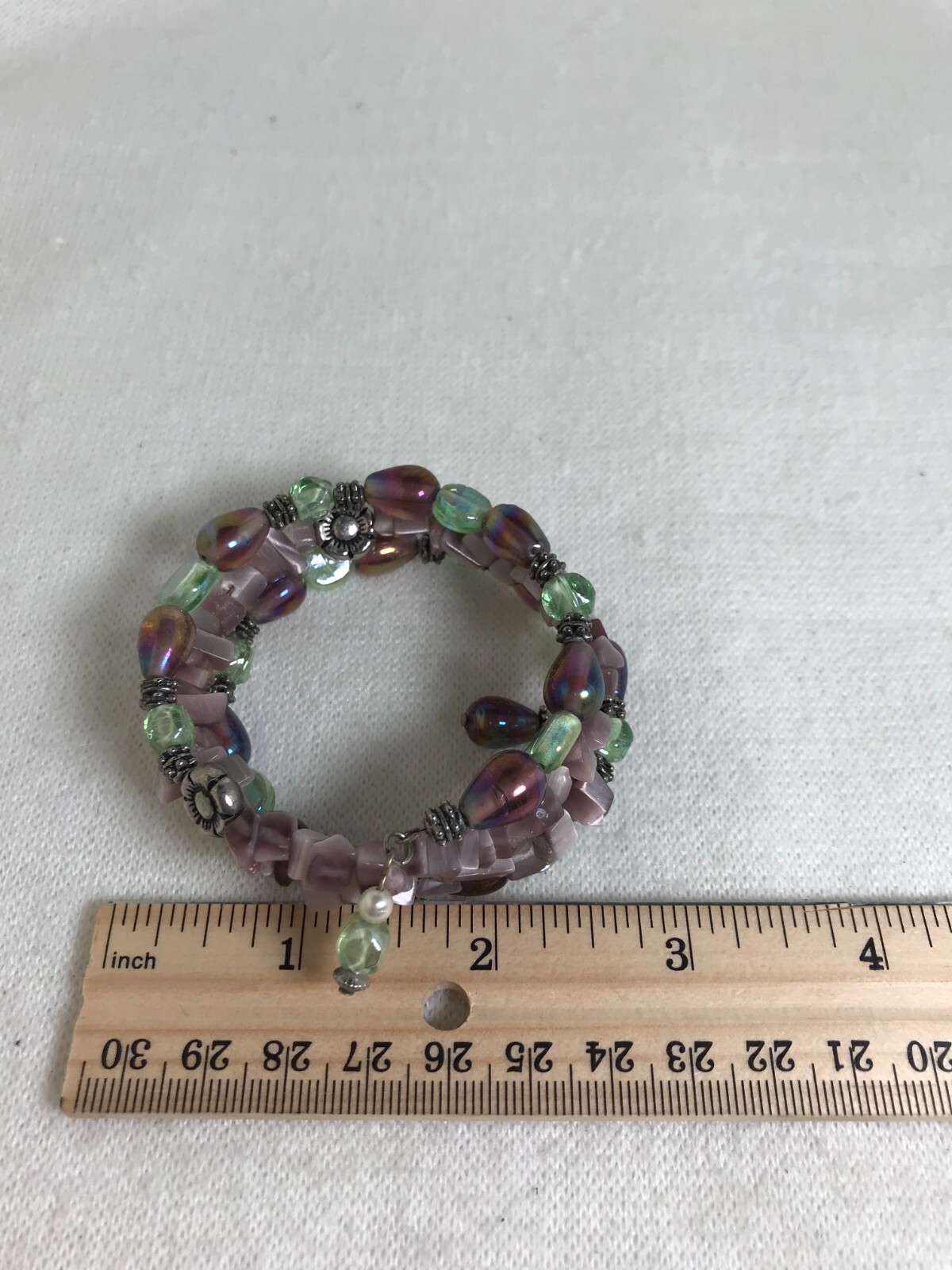 Memory Wire Multi-Colored Bracelet - Pinks / Purp… - image 5