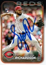 Lyon Richardson Cincinnati Reds 2024 Topps Series 2 Autograph Signed Rookie Card