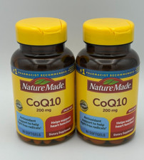 Nature Made CoQ10 200mg 80 Softgels, Pack of two Exp 01/28, 160 Softgels