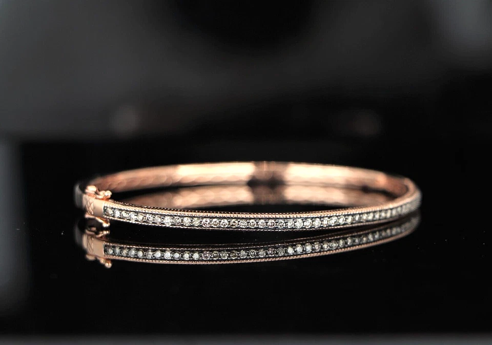 Brazalete Levian Oro Rosa Fresa 14K 1.00ct Chocolate Diamante Foto 4 de 4