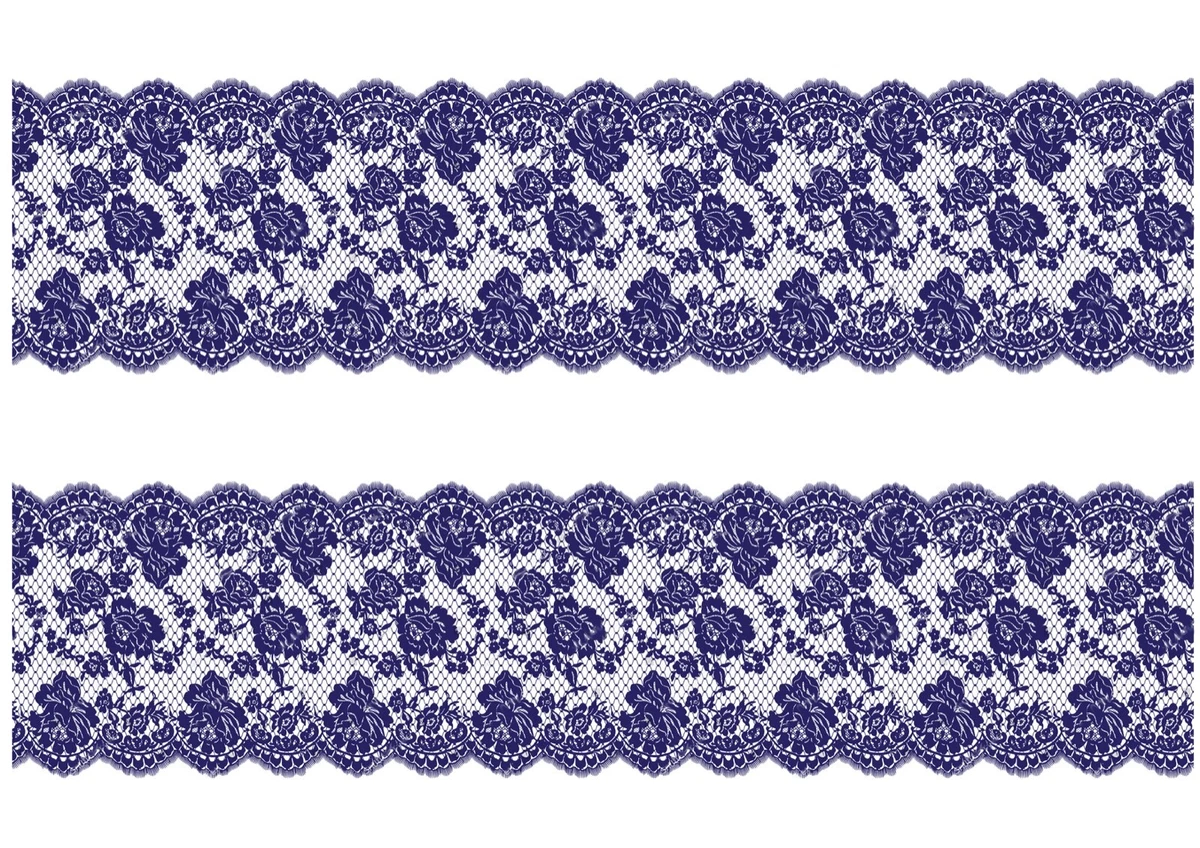 Navy blue cheap lace ribbon