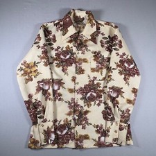 Vintage Triumph of California Floral print long sleeve button up