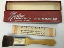 Nuclear STATICMASTER brush with box and certificate