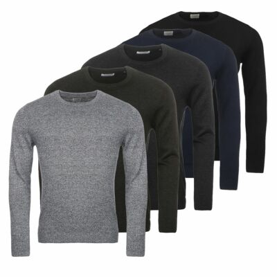 JACK JONES Herren Pullover Basic Knit Rundhals Strickpullover