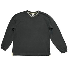 Columbia Sweater Men's Large Black V Neck Pullover