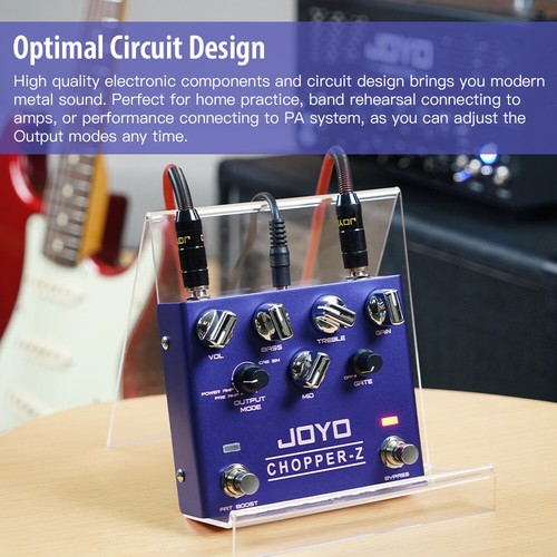 JOYO Pedale Chitarra Distorsione Moderno Tono Metallo Amplificatore Alto Guadagno Simulatore 3 Bande EQ - Foto 6 di 12