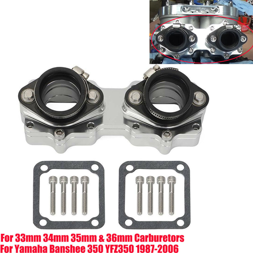 For Yamaha Banshee 350 Intake Manifolds Kit Boots 33mm 34 35mm Carbs
