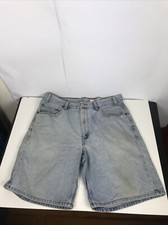Vintage Levi's 550 Relaxed Fit Denim Jean Shorts Sz 36 Light Wash Nice Wear