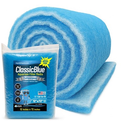 Classic Bonded Aquarium Filter Pad -12 Inches by 72 Inches by .75 Inch - Blue...