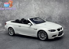 `1/18 Kyosho BMW M3 E93 Convertible White Diecast Model Car