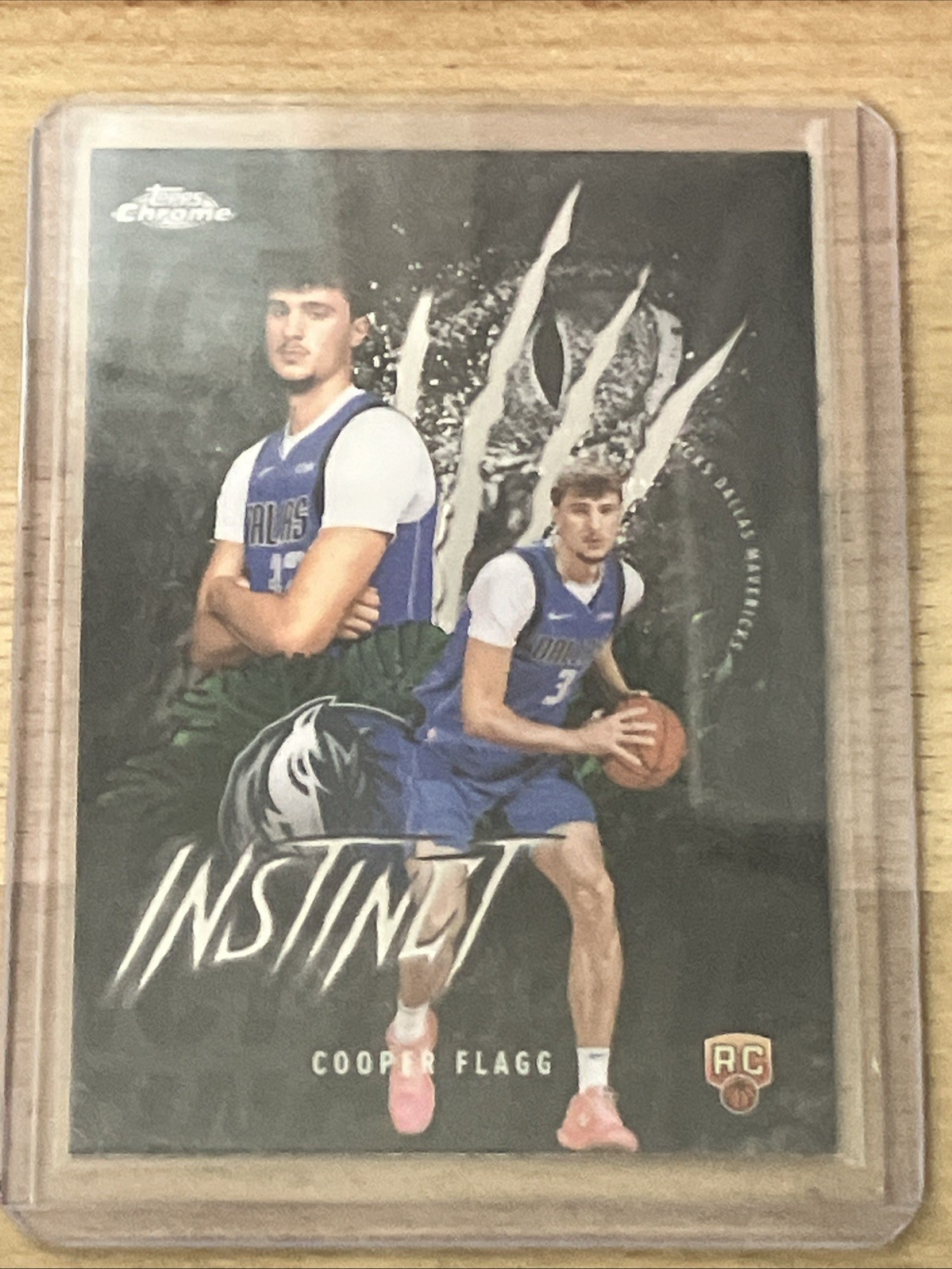 2025–26 Topps Chrome Cooper Flagg RC Instinct Insert #INS-11 Mavericks Rookie