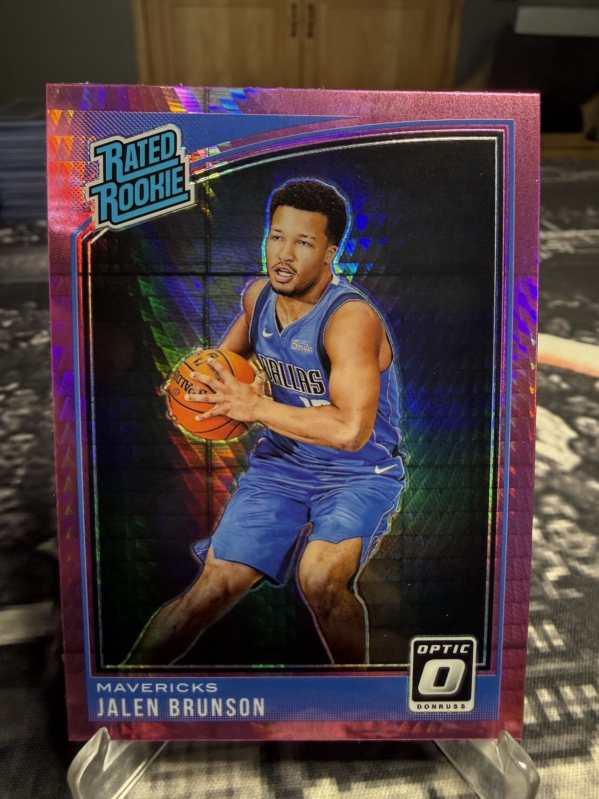 2018-19 Panini Donruss Optic - Rated Rookie Jalen Brunson #179 Pink Hyper Prizm