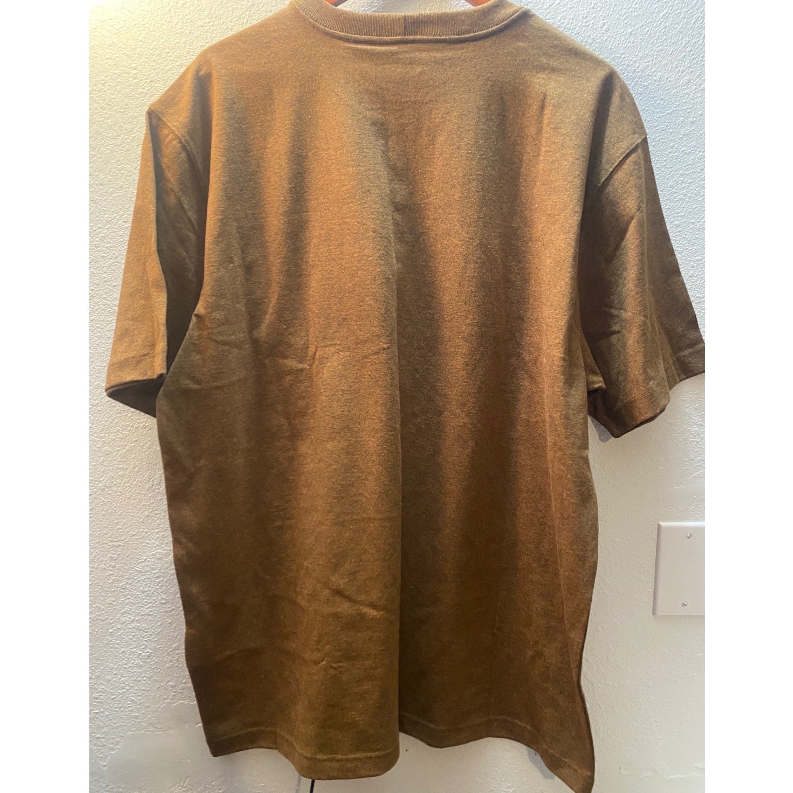 Carhartt Mens K87 Loose Fit Heavyweight Pocket T-Shirt Heather Brown Large NWT thumbnail 2