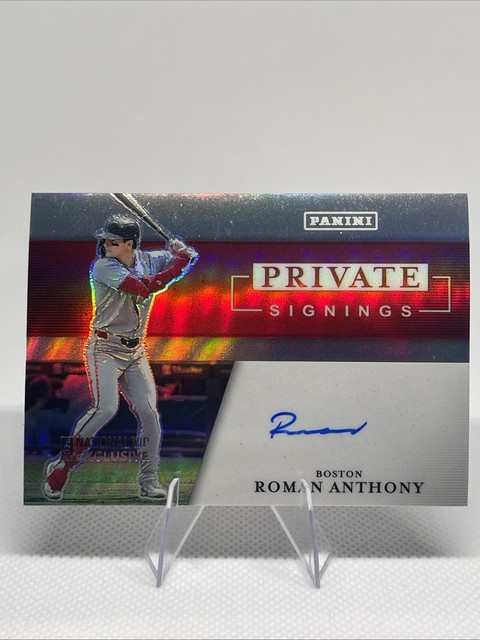2026 Panini National VIP Exclusive Private Signings Roman Anthony Auto Card