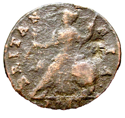 GREAT BRITAIN GEORGE II 1753 ? HALFPENNY, US EARLY DAYS COLONIAL COPPER