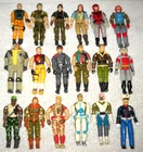 Lot #2 of Vintage GI Joe Action Figures - GI Joe Team Members - ALL INCOMPLETE
