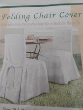 NEW Folding Chair Cover, 100 Cotton, fits standard folding chair.