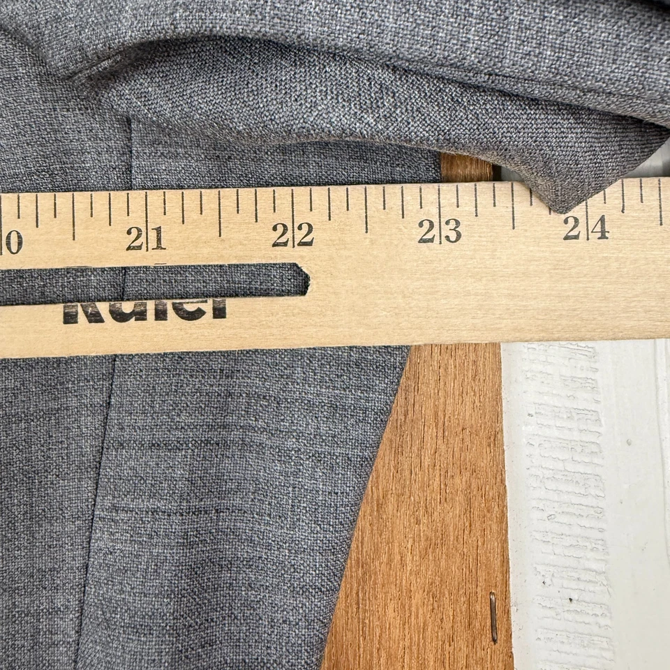 Hugo Boss Suit Mens 44L Gray 3 Button Einstein Sigma Wool Pants 38x30 Pleated - Image 3 of 4