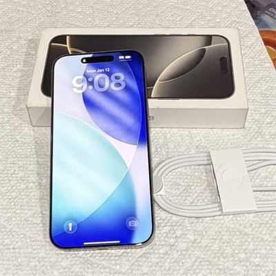 Apple iPhone 16 Promax Silver Smartphone Wi-Fi Bluetooth iOS Box & CableIncluded