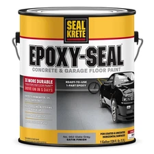 Slate Gray Epoxy-Seal Concrete and Garage Floor Paint 1 Gallon