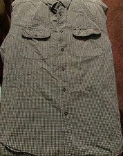 Wrangler Riggs Workwear Mens Button Up Shirt Green Plaid Long Sleeve no tag