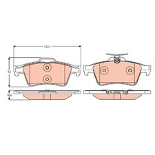 Satz Bremsbeläge Bremsklötze hinten für Mazda 3 BK BL 5 CR CW id92020