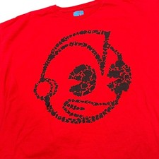 Kidrobot Artist Toy T-Shirt Red with Robot Head Print — XL Streetwear Tee