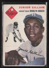 1954 Topps #35 Junior Gilliam - VG/VG+ Set Break!
