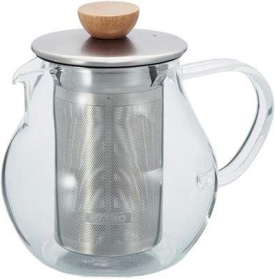 Hario Glass Tea Pitcher with Stainless Steel Filter, 450ml
