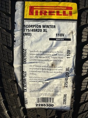 ONE BRAND NEW 275/45R20 110V Pirelli Scorpion MO Winter Snow Tire