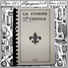 1885 LA Cuisine Creole Vintage Cook Book 271 Pages