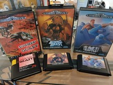 Small Sega megadrive game bundle Shadow Of The Beast Altered Beast Last Battle