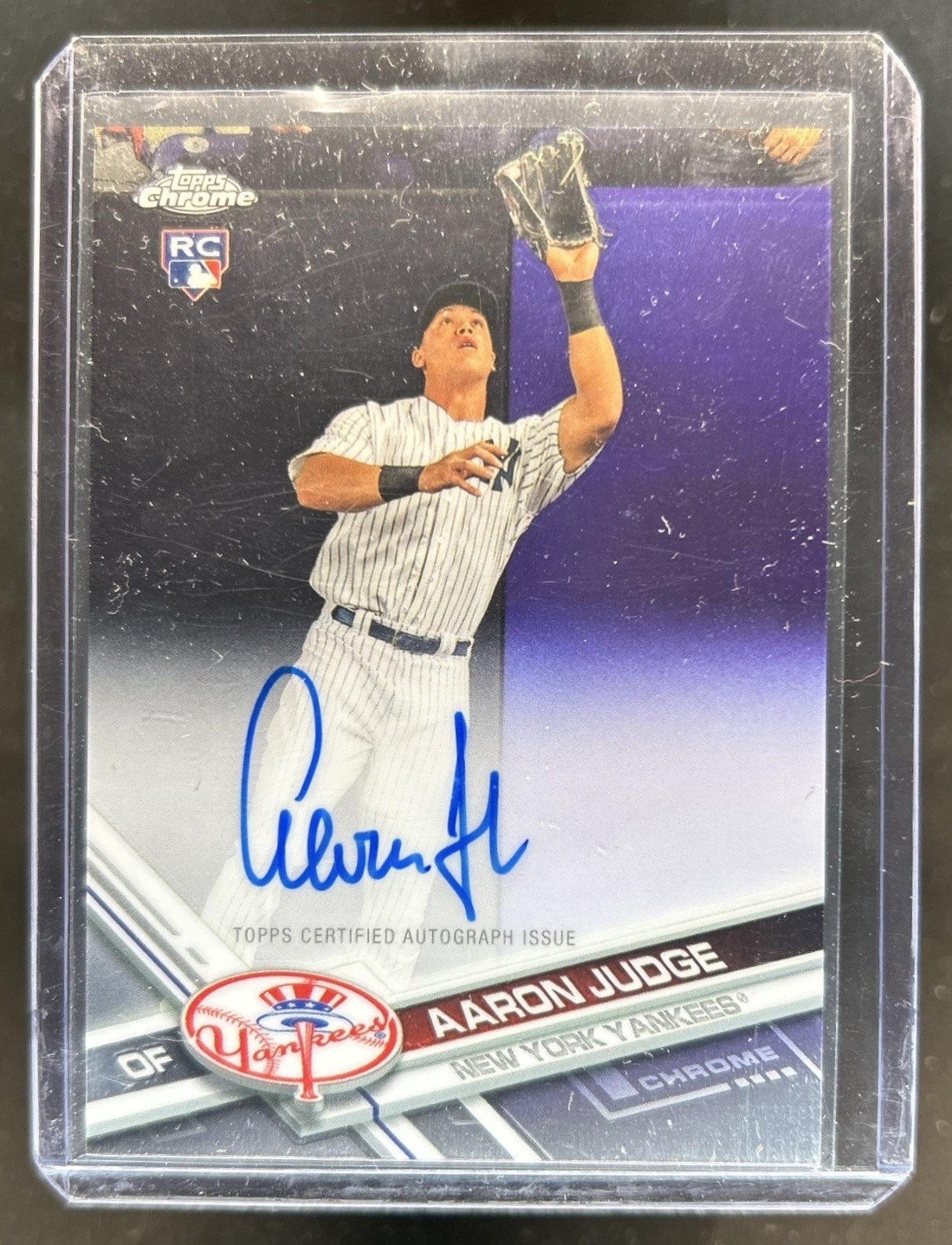 2017 Topps Chrome Aaron Judge Auto RC #RA-AJ Yankees Rookie