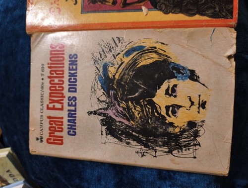 Vintage 60s Charles Dickens Book Lot Great Expectations,Hard Times Classic Reads - Picture 2 of 10