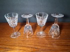 WATERFORD CRYSTAL "Lismore" Cordial Glasses 3.5" SET/4 Faceted IRELAND VINTAGE — photo 4