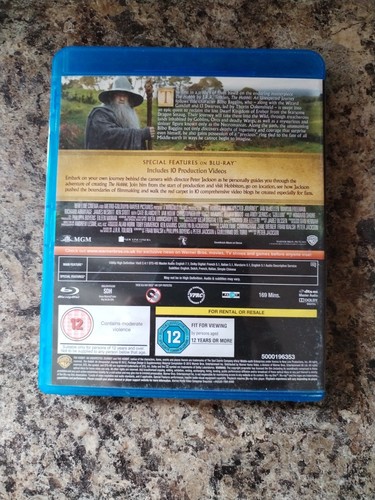 The Hobbit an Unexpected Journey Blu-ray (2013) Starring Martin Freeman - Picture 2 of 3
