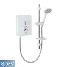 8.5kW Universal Fast Fit Electric Shower White Bathroom Shower