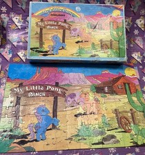 My Little Pony Ranch Puzzle 1983 Jigsaw Farm Cactus Ranch 125 Pieces Complete