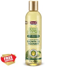 African Pride Olive Miracle Growth Oil 8 fl.oz Strengthening
