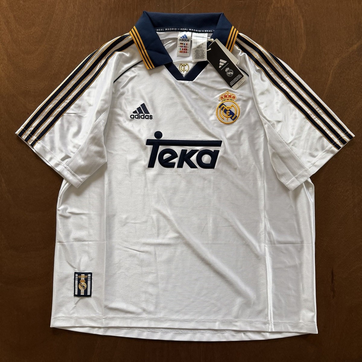 Adidas Real Madrid 99/00 Home Jersey Reissue ROBERTO CARLOS #3 SZ
