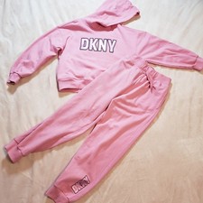 Pink DKNY 2pc Hooded Jogging Suit