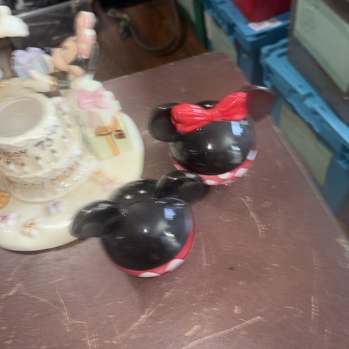 Disney Lenox Happy Birthday Cake Mickey Votive Candle w/ Minnie Pluto & 2 S&P - Picture 8 of 24