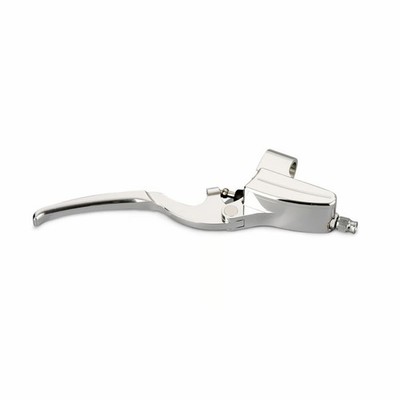 KustomTech Handbremszylinder 14mm Evolution Aluminium poliert f. Harley-Davidson