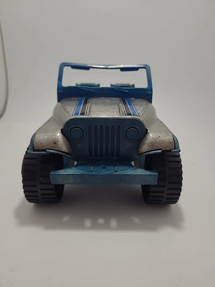 Rare 1982 Tonka Blue Silver Metal Flake Plastic Jeep Only From Set 2660 - Image 2 of 4