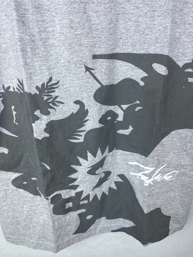 T-shirt vintage Subware x Futura Laboratories 2000 grande stampa grigia uomo L streetwear - Foto 3 di 4