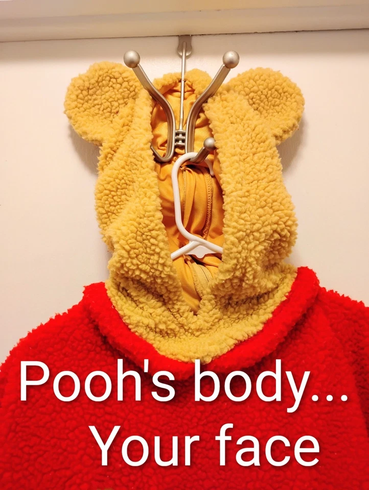 Disney Store Winnie the Pooh Adult Size XL Costume Cosplay Heavy Plush - Image 2 of 4