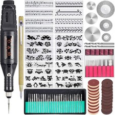 108 Pcs Engraving Tool Kit, Multi-Functional Electric Corded Micro Engraver Etch