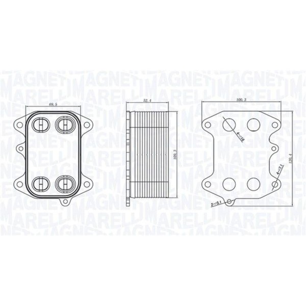 Magneti Marelli ÖLkÜHler MotorÖL Passend FüR Audi A1 A3 A4 A5 A6 Q3 Q5 TT Seat-image
