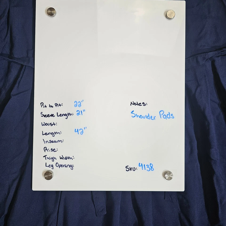 Vestido LG Star vintage para mujer 18W azul terciopelo chaleco superpuesto hombreras años 90 Foto 4 de 4