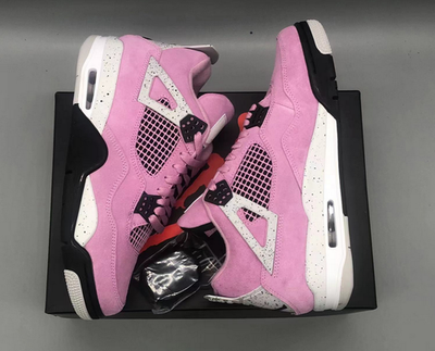 #ad Jordan 4 Retro quot;Orchidquot; Men Women Mid Top Basketball Shoes $82.99